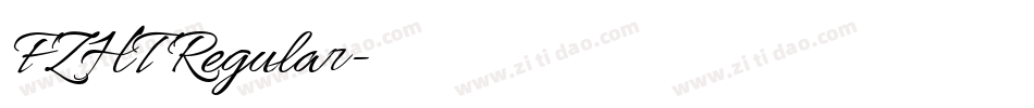 FZHT Regular字体转换